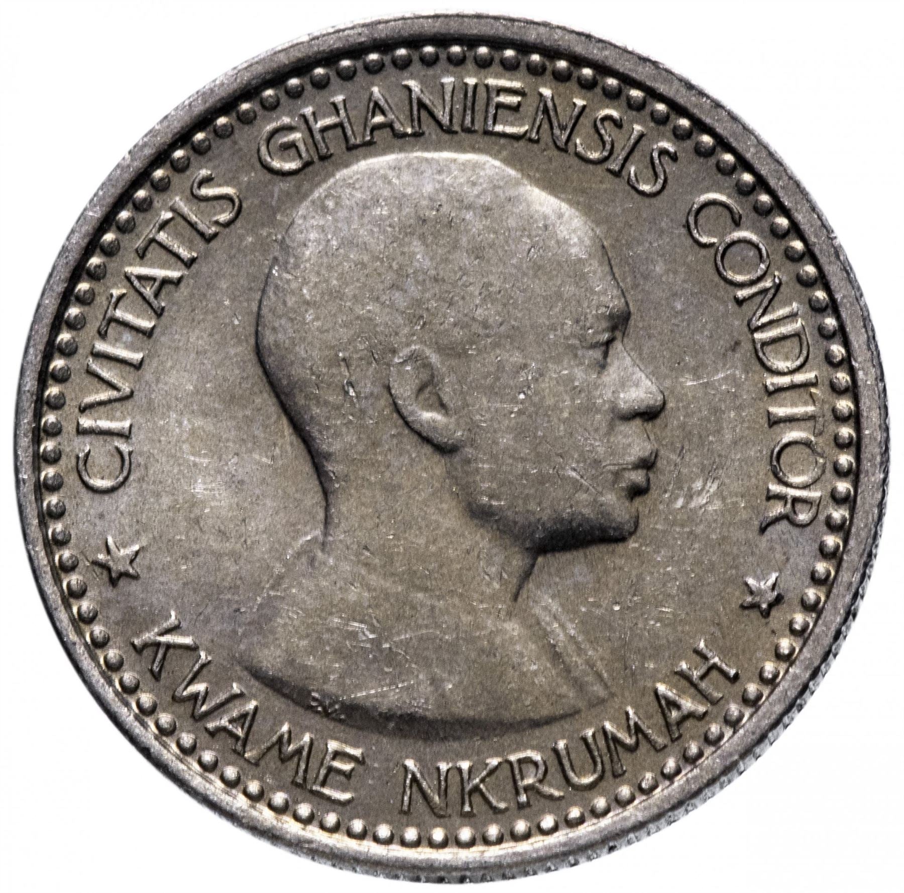 Ghana 6 Pence Coin | Elizabeth II | Kwame Nkrumah| KM4 | 1958