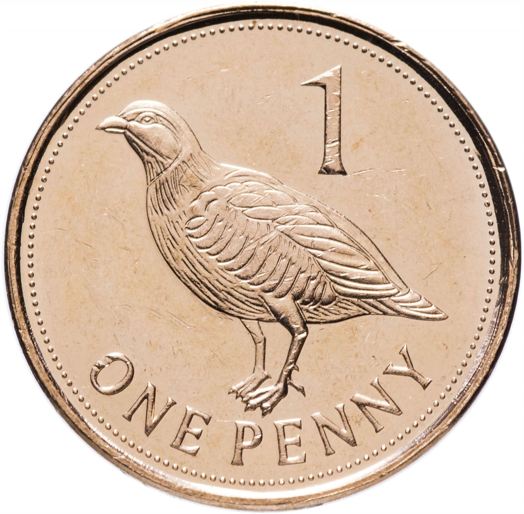 Gibraltar | 1 Penny | Queen Elizabeth II | Barbary Partridge | KM1098 | 2010 - 2011