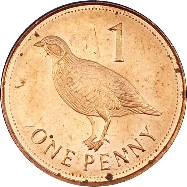 Gibraltar | 1 Penny | Queen Elizabeth II | Barbary Partridge | KM1099 | 2012 - 2013