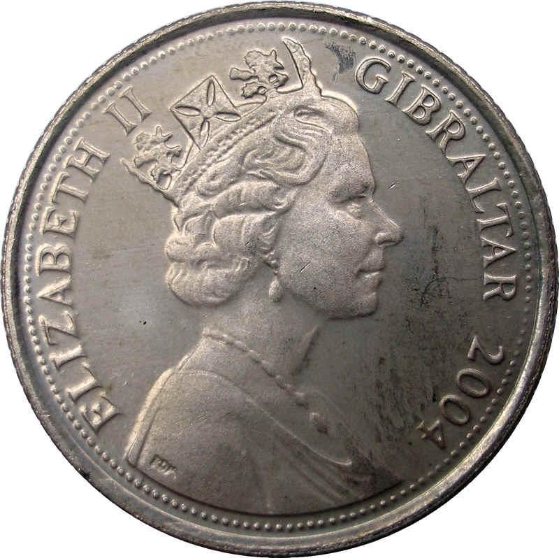 Gibraltar | 10 Pence | Queen Elizabeth II | Occupation | KM1047 | 2004