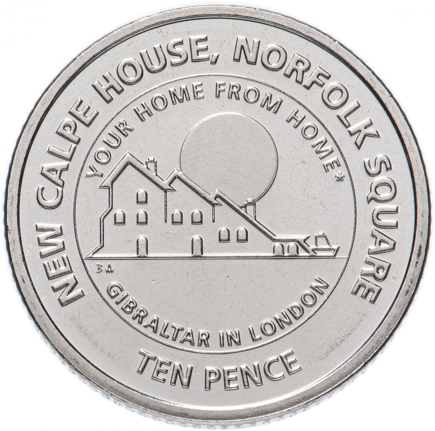 Gibraltar 10 pence | 2018 | New Calpe House