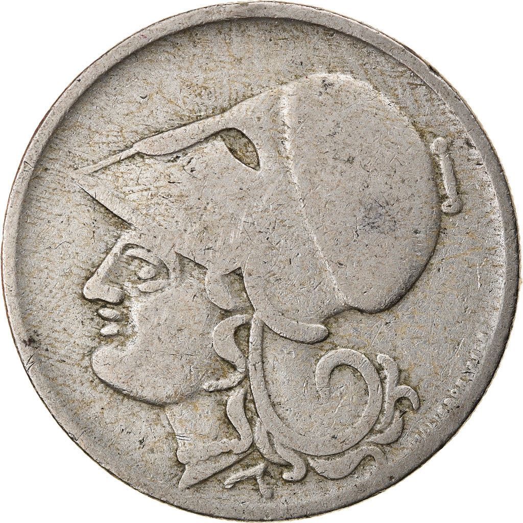 Greece 2 Drachmai Coin | Goddess Athena | KM70 | 1926