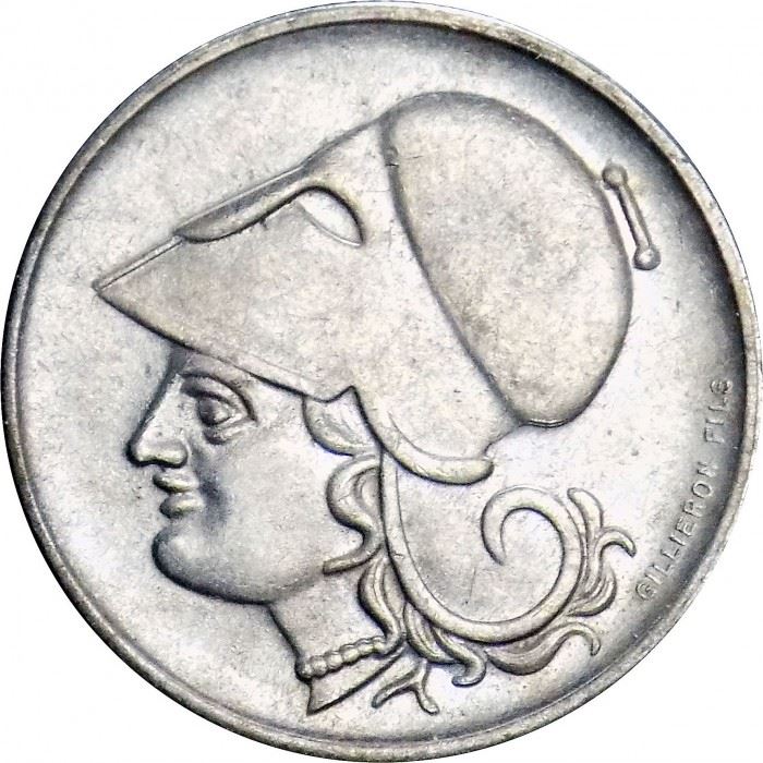 Greece | 20 Lepta Coin | Goddess Athena | 1926