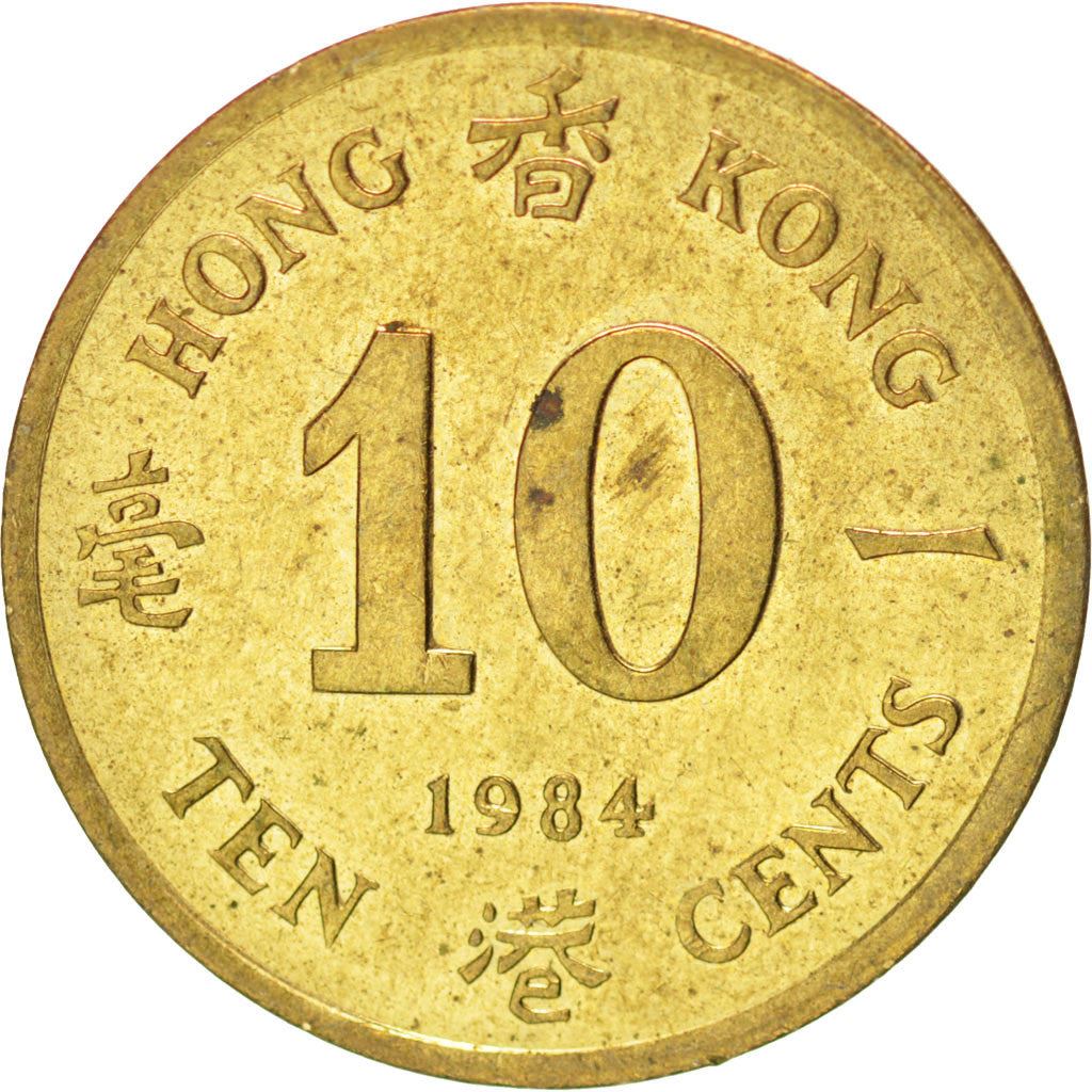 Hong Kong | 10 Cents Coin | Elizabeth II | Km:49 | 1982 - 1984