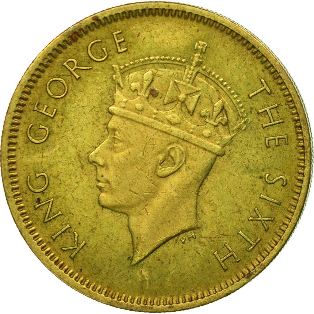 Hong Kong | 10 Cents Coin | George VI | Km:25 | 1948 - 1951