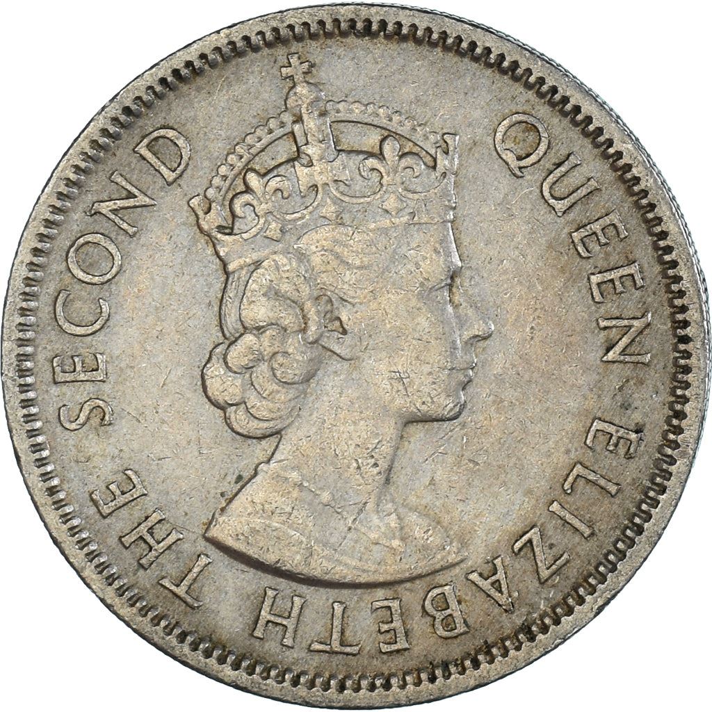 Hong Kong | 50 Cents Coin | Elizabeth II | Km:30 | 1958 - 1970