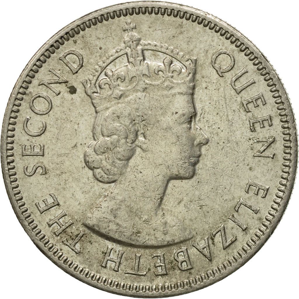 Hong Kong | 50 Cents Coin | Elizabeth II | Km:34 | 1971 - 1975