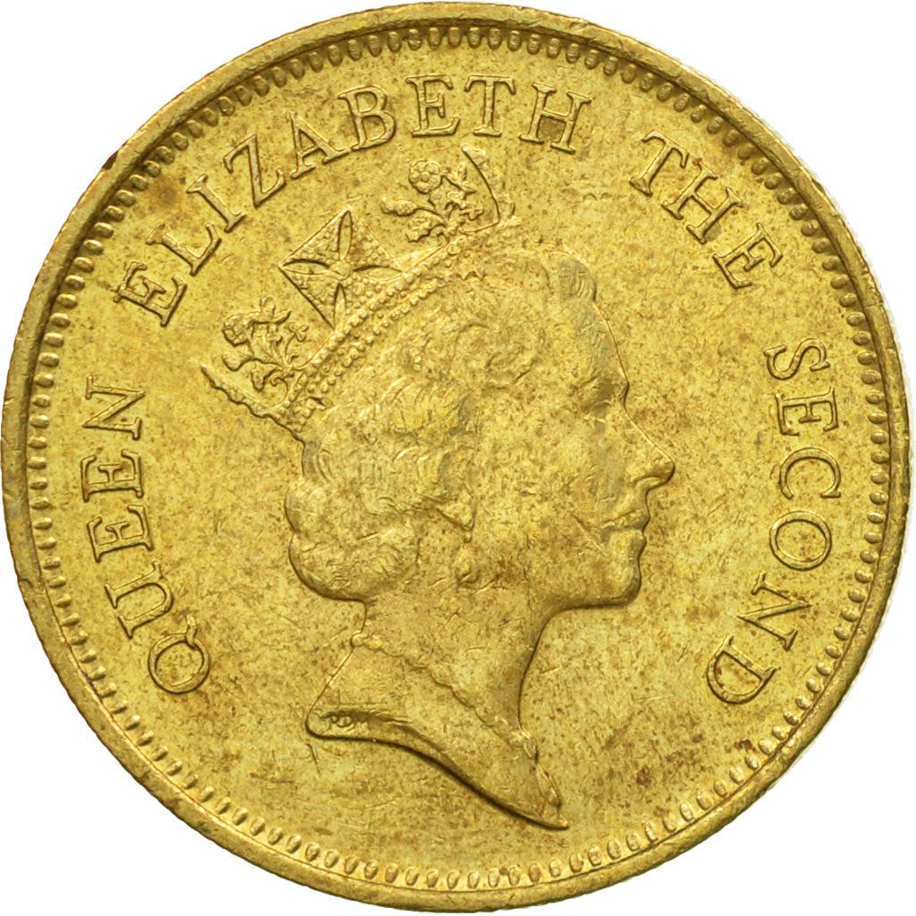 Hong Kong | 50 Cents Coin | Elizabeth II | Km:62 | 1988 - 1990