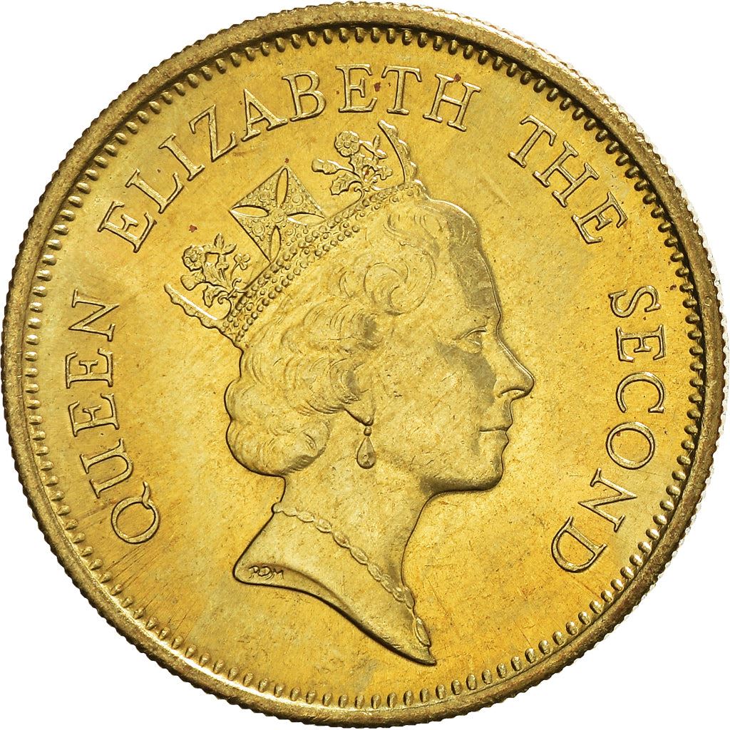 Hong Kong | 50 Cents Coin | Elizabeth II | Km:62 | 1988 - 1990