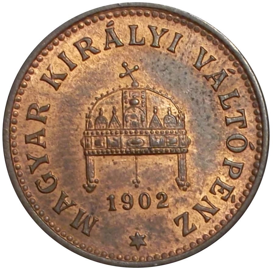 Hungary 1 Filler Coin | Franz Joseph | Holy Crown | KM480 | 1892 - 1914