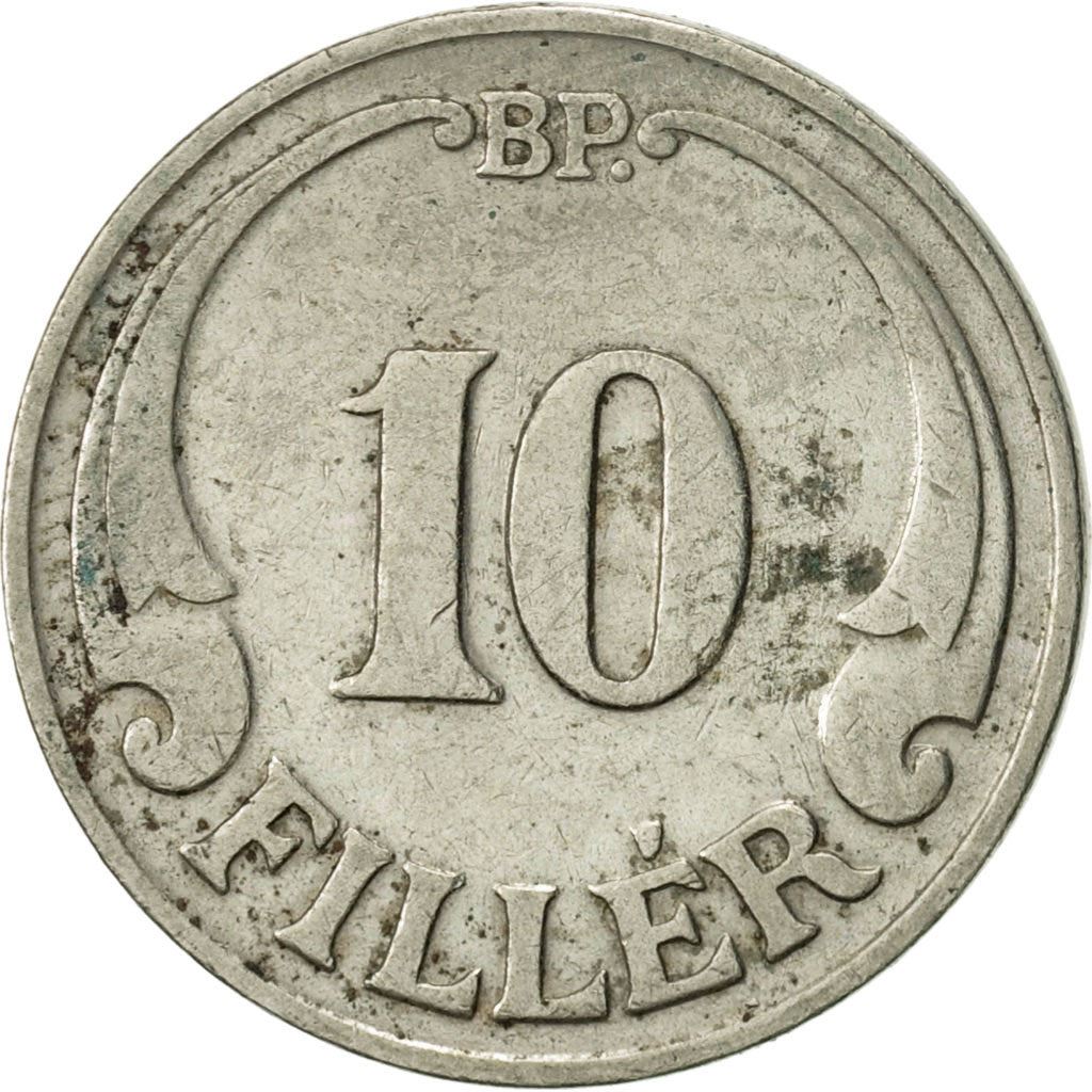 Hungary 10 Filler Coin | Miklos Horthy | Saint Stephen Crown | KM507 | 1926 - 1940