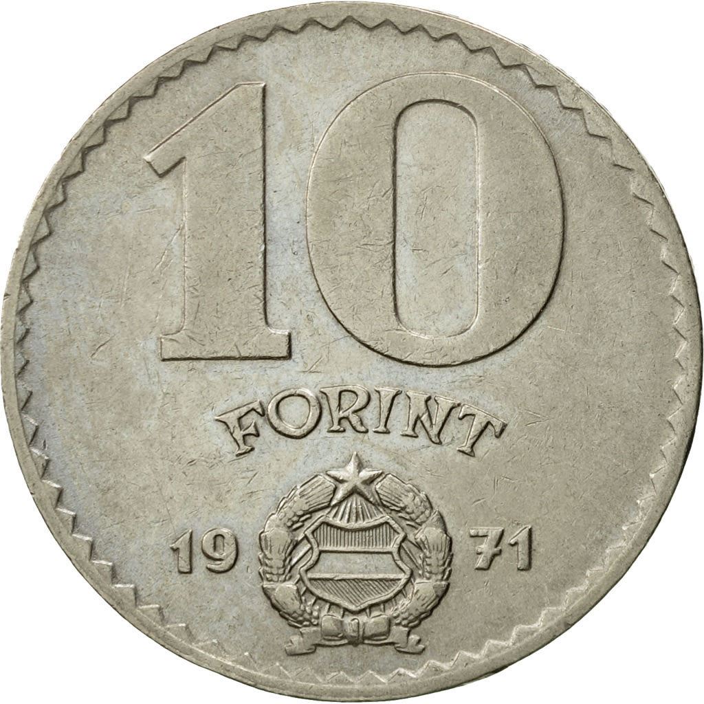 Hungary 10 Forint Coin | Strobl monument | KM595 | 1971 - 1982