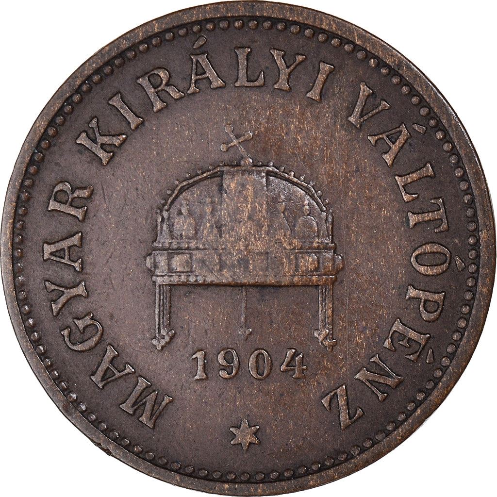 Hungary 2 Filler Coin | Franz Joseph I | Holy Crown | KM481 | 1892 - 1915