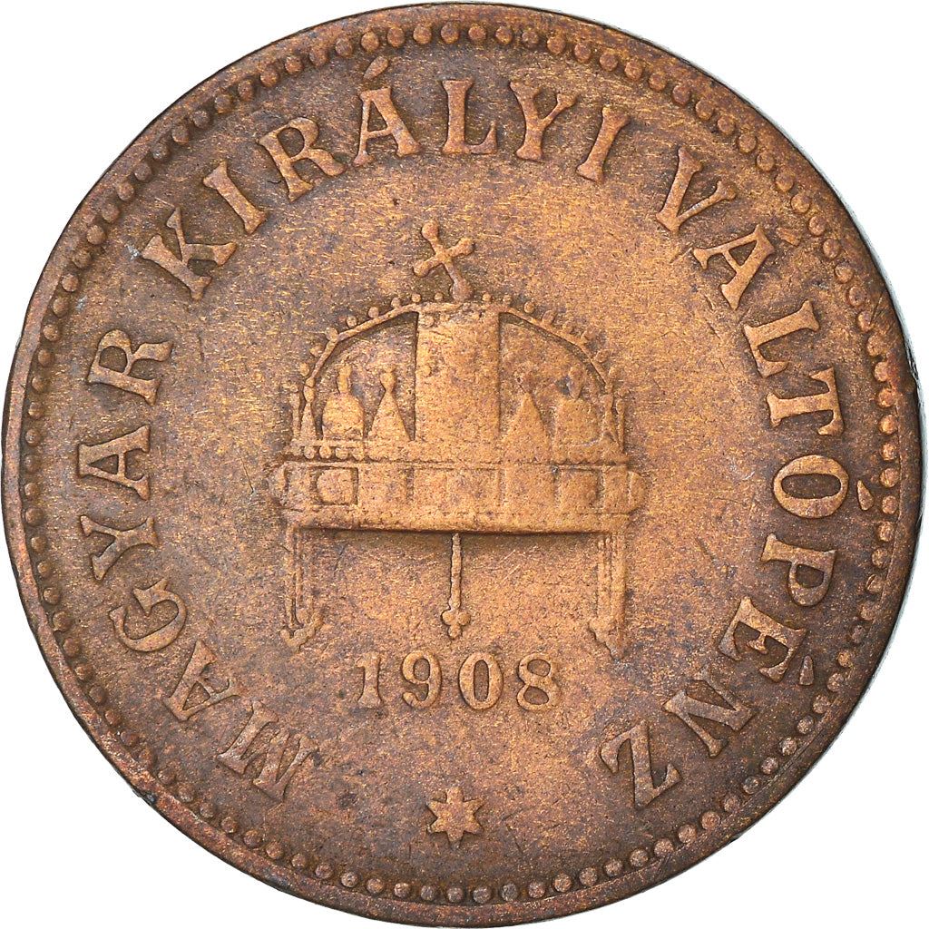 Hungary 2 Filler Coin | Franz Joseph I | Holy Crown | KM481 | 1892 - 1915