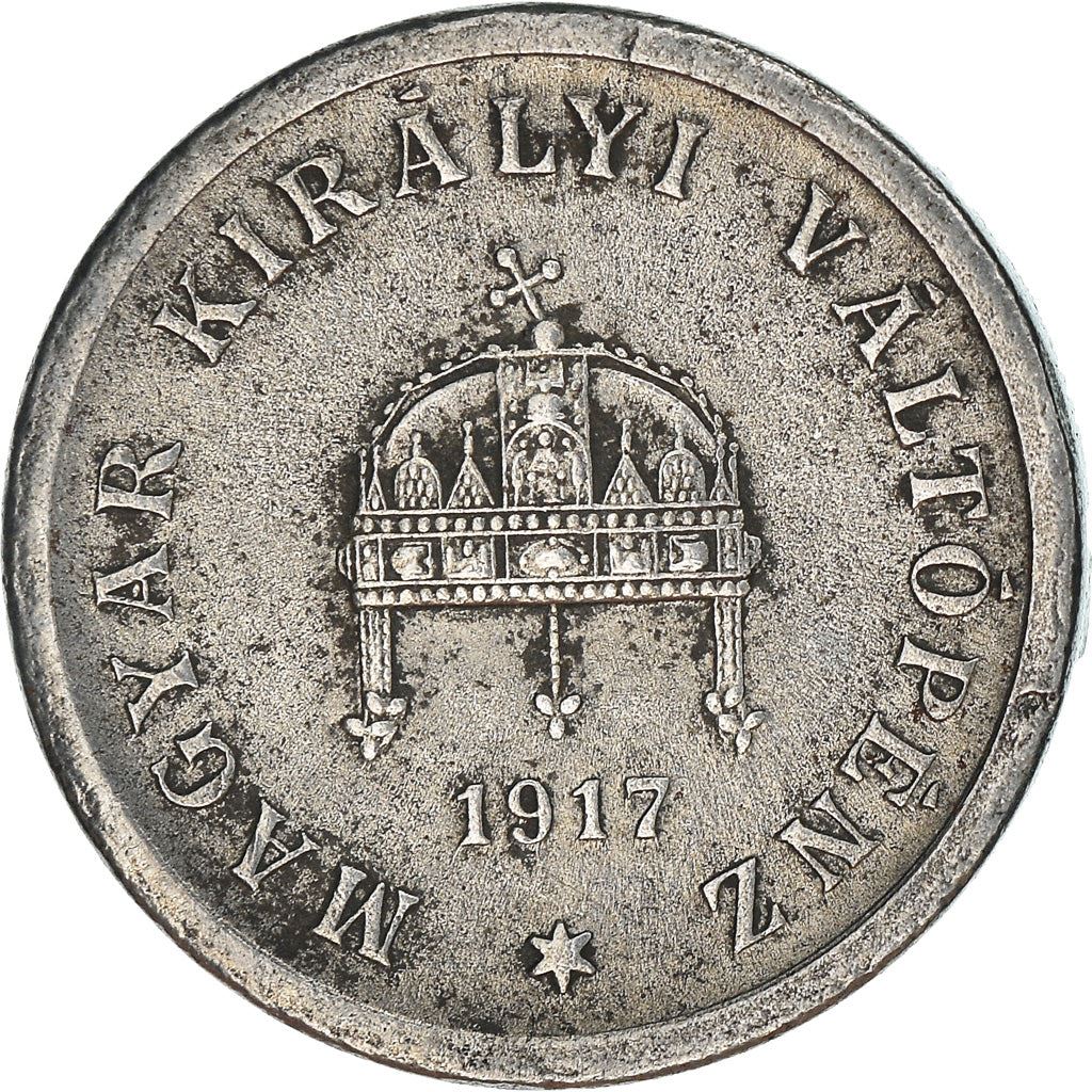 Hungary 2 Filler Coin | Holy Crown | KM497 | 1916 - 1918