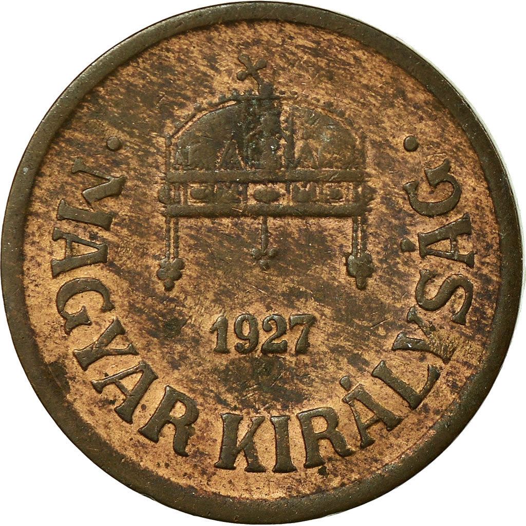 Hungary 2 Filler Coin | Miklos Horthy | Saint Stephen Crown | KM506 | 1926 - 1940