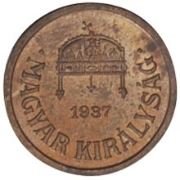 Hungary 2 Filler Coin | Miklos Horthy | Saint Stephen Crown | KM506 | 1926 - 1940