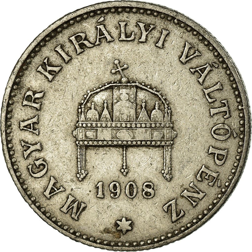 Hungary 20 Filler Coin | Franz Joseph I | Holy Crown | KM483 | 1892 - 1914