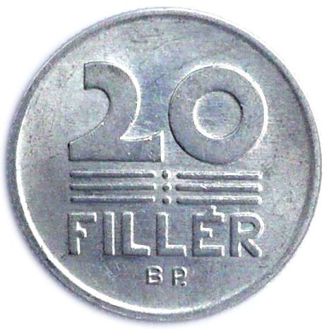 Hungary 20 Filler Coin | KM676 | 1990 - 1996