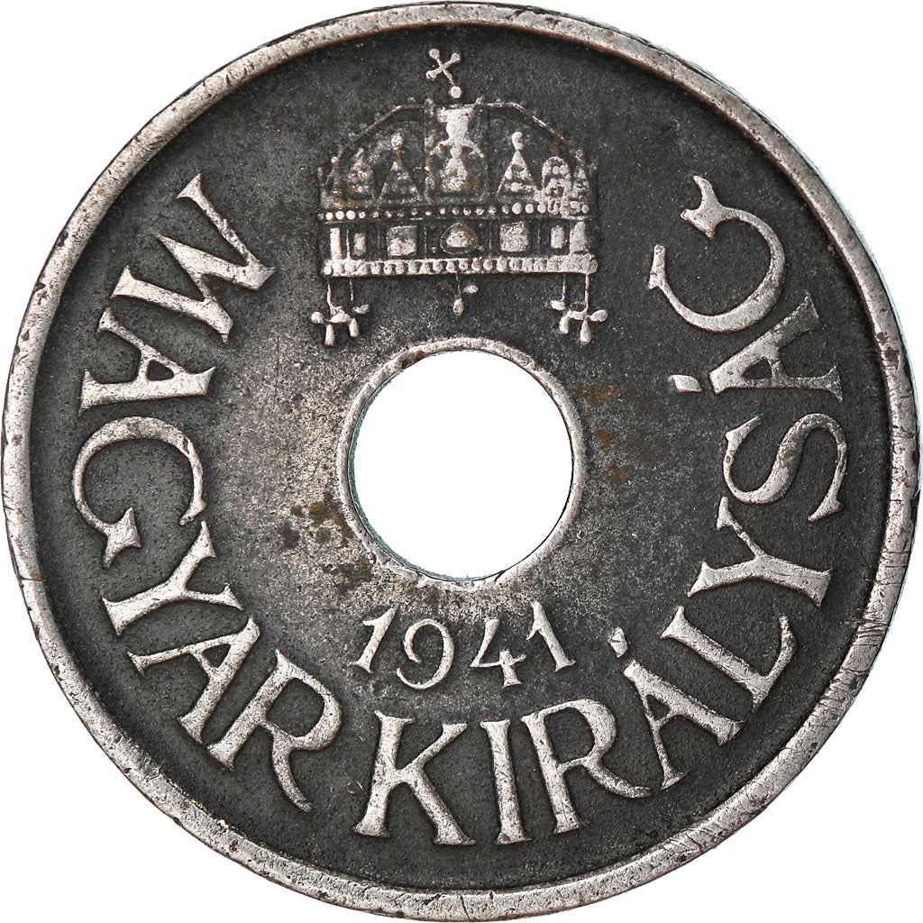 Hungary 20 Filler Coin | Miklos Horthy | Crown | KM520 | 1941 - 1944