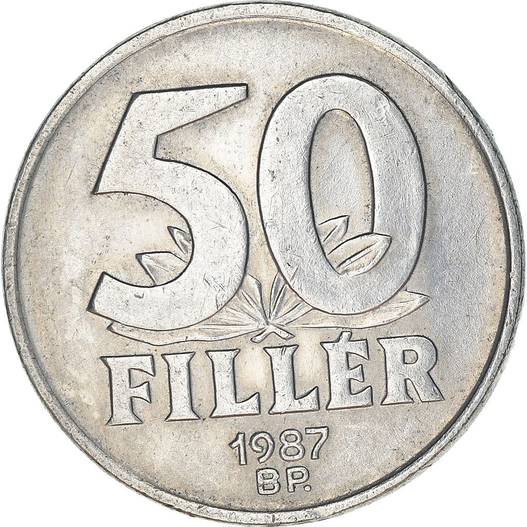 Hungary 50 Filler Coin | Elisabeth Bridge | Budapest | KM574 | 1967 - 1989