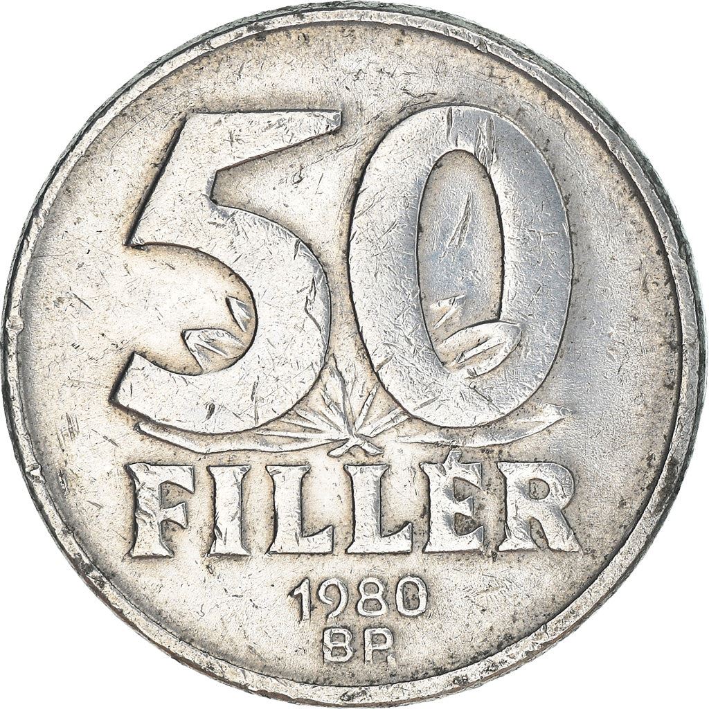 Hungary 50 Filler Coin | Elisabeth Bridge | Budapest | KM574 | 1967 - 1989