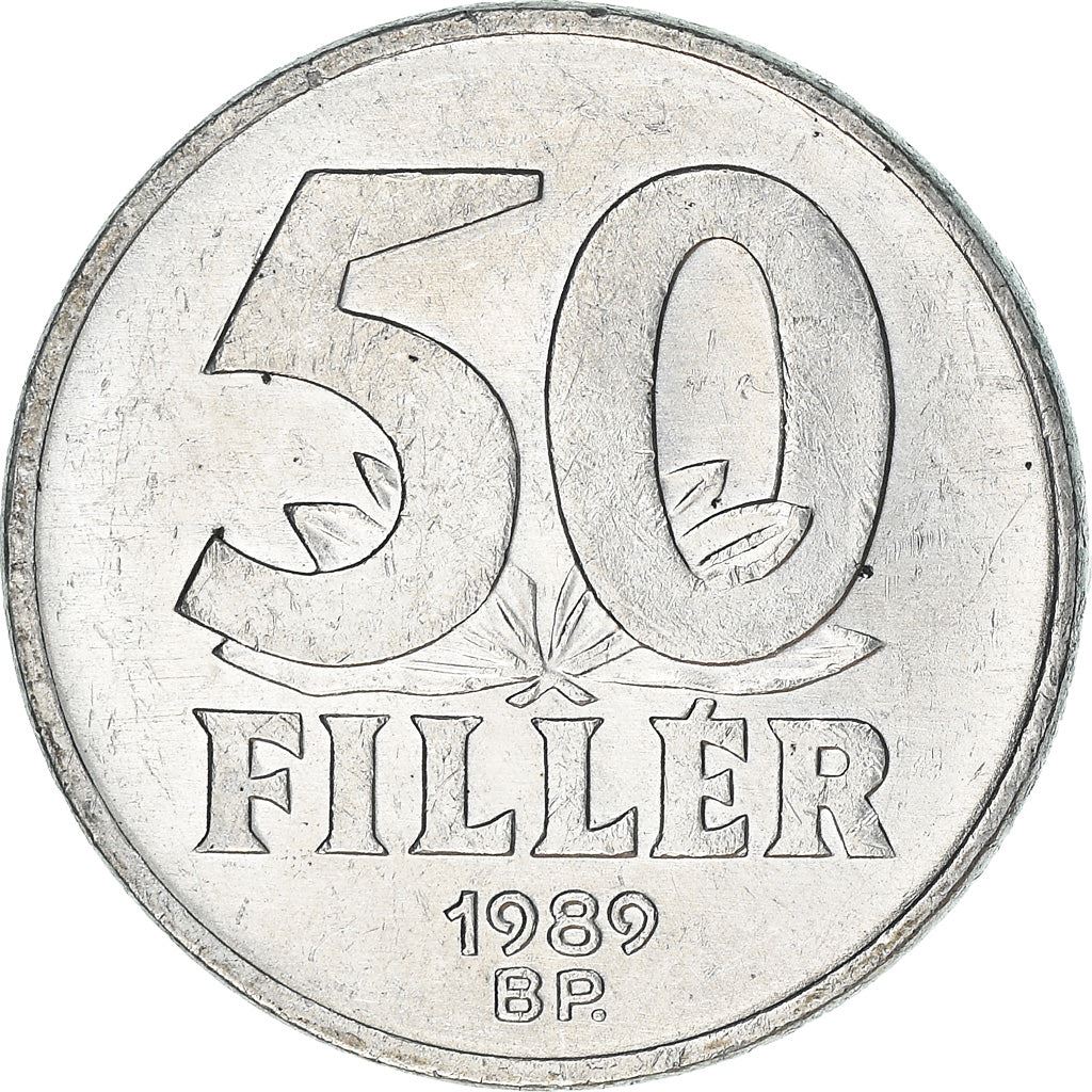 Hungary 50 Filler Coin | Elisabeth Bridge | Budapest | KM574 | 1967 - 1989