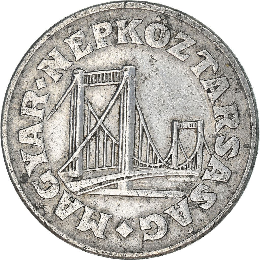 Hungary 50 Filler Coin | Elisabeth Bridge | Budapest | KM574 | 1967 - 1989