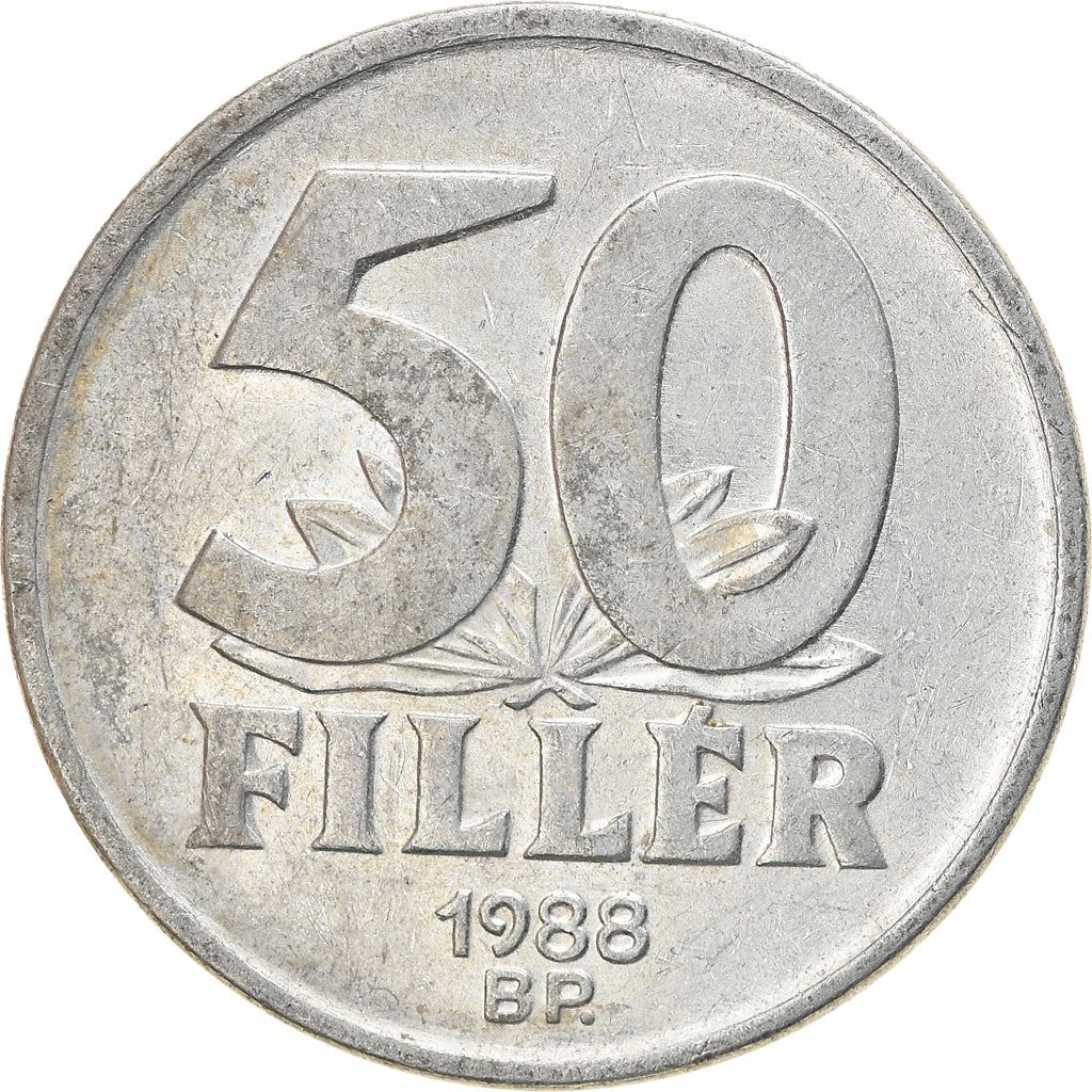 Hungary 50 Filler Coin | Elisabeth Bridge | Budapest | KM574 | 1967 - 1989