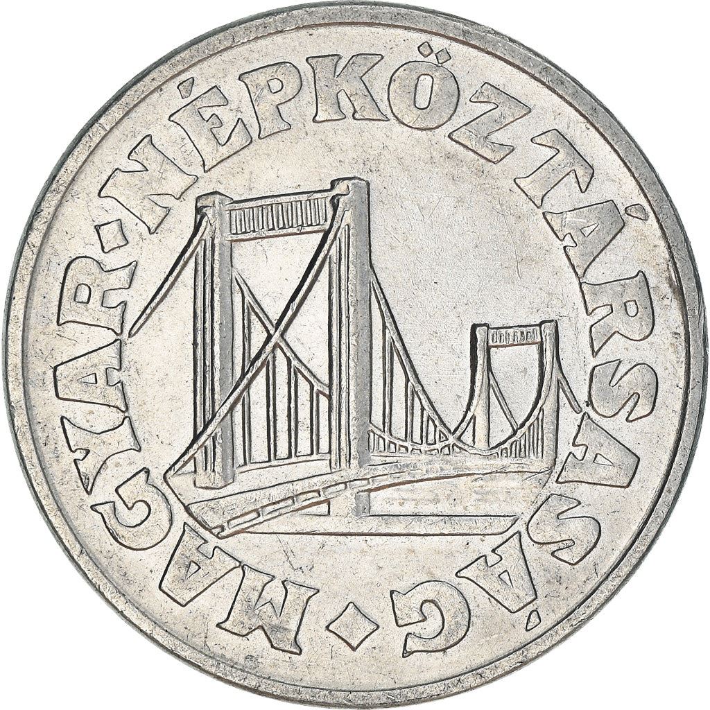 Hungary 50 Filler Coin | Elisabeth Bridge | Budapest | KM574 | 1967 - 1989