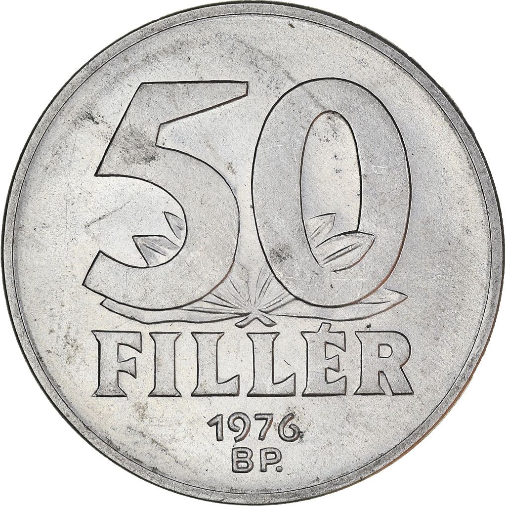 Hungary 50 Filler Coin | Elisabeth Bridge | Budapest | KM574 | 1967 - 1989