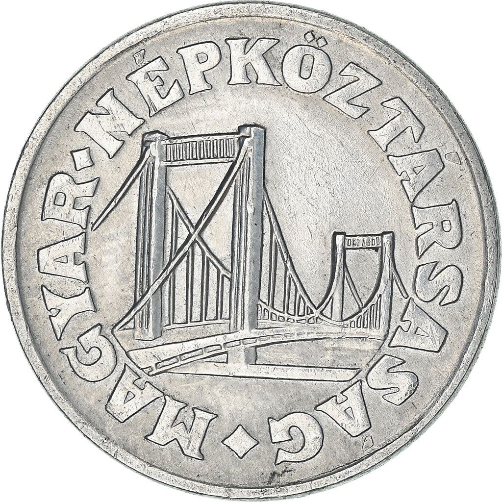 Hungary 50 Filler Coin | Elisabeth Bridge | Budapest | KM574 | 1967 - 1989