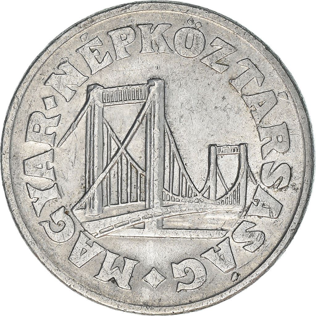 Hungary 50 Filler Coin | Elisabeth Bridge | Budapest | KM574 | 1967 - 1989