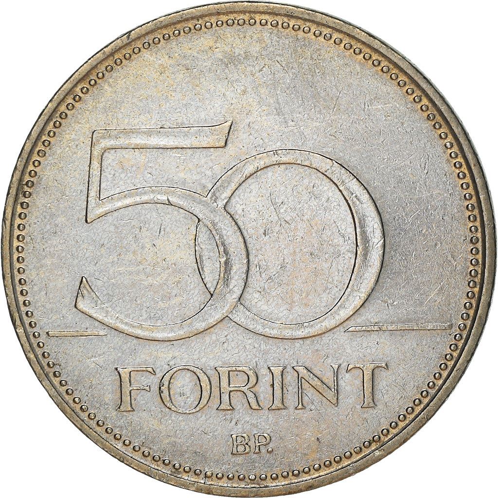 Hungary 50 Forint Coin | Saker Falcon | KM697 | 1992 - 2011