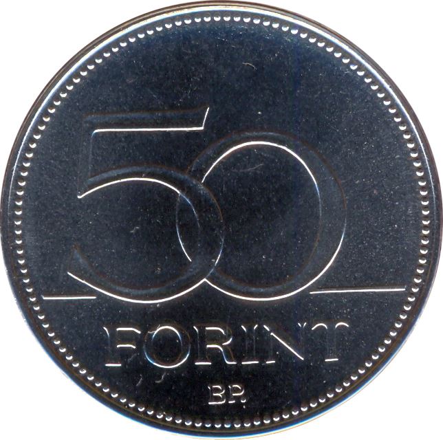 Hungary 50 Forint Coin | Saker Falcon | KM850 | 2012 - 2021