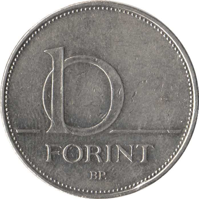 Hungary Coin Hungarian 10 Forint | KM695 | 1992 - 2011