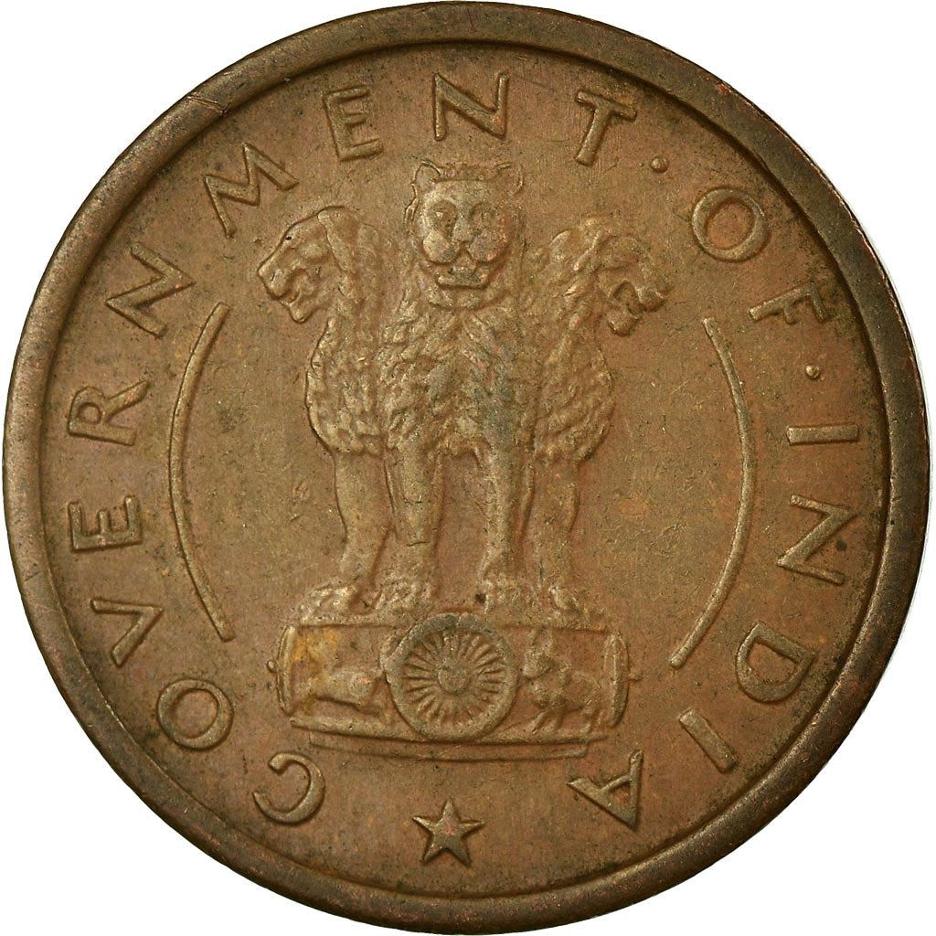 India | 1 Pice Coin | Horse | Km:1 | 1950 - 1955