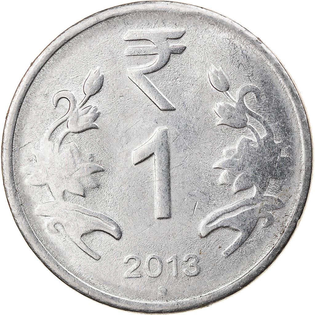 India | 1 Rupee Coin | Lotus flowers | Km:394 | 2011 - 2019