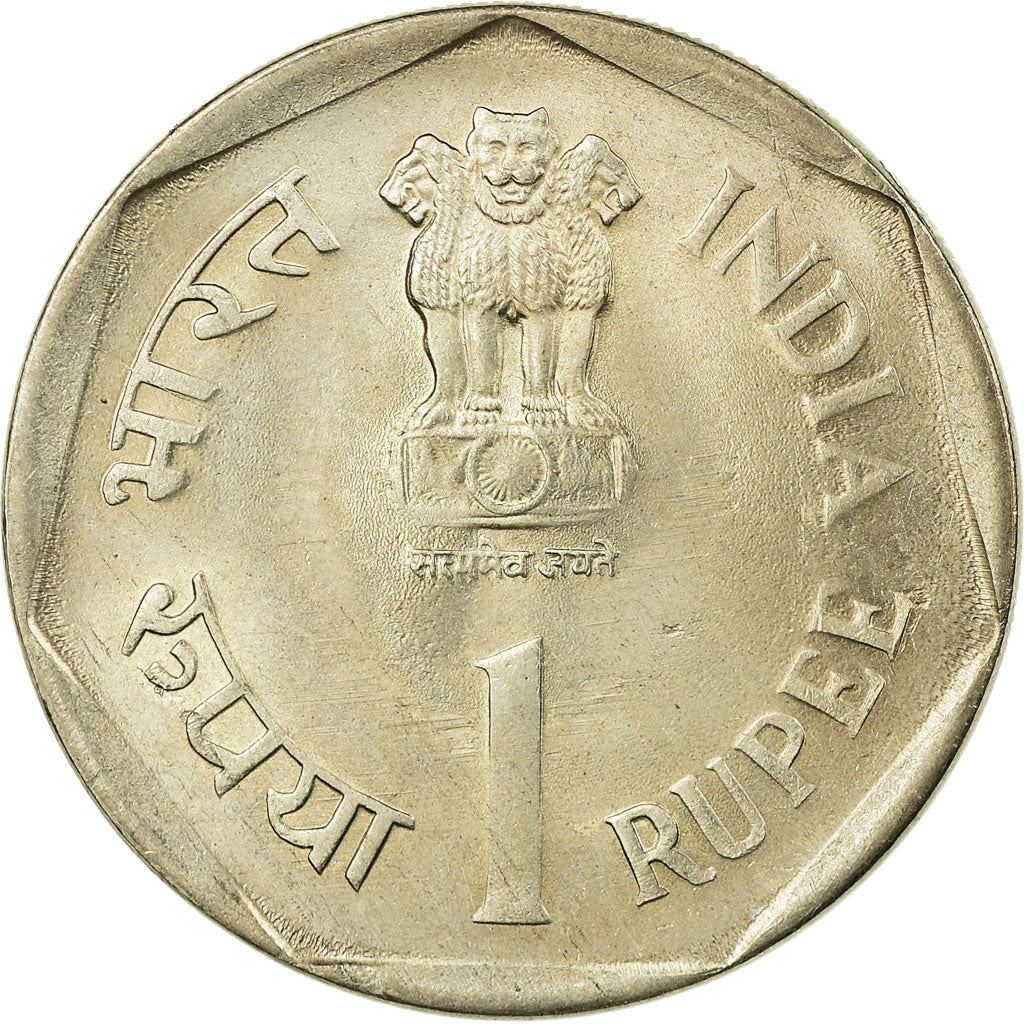 India | 1 Rupee Coin | SAARC Year | Km:87 | 1990