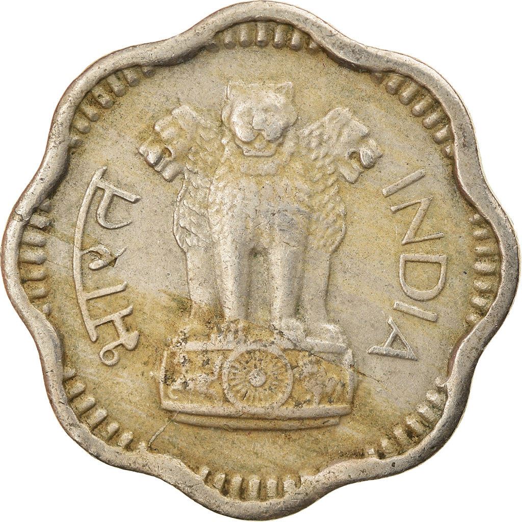 India | 10 Naye Paise Coin | Ashoka Lion | Km:24.2 | 1958 - 1963