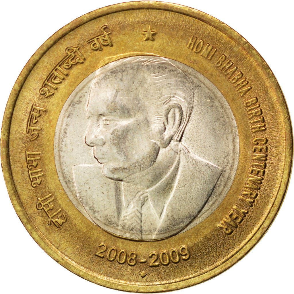 India | 10 Rupees Coin | Dr. Homi Bhabha | Km:372 | 2009