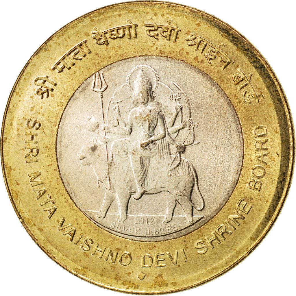 India | 10 Rupees Coin | Shri Mata Vaishno Devi | Km:430 | 2012