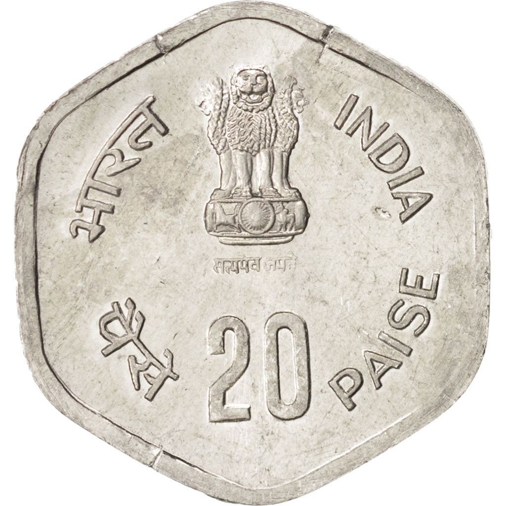 India | 20 Paise Coin | FAO | Km:46 | 1983