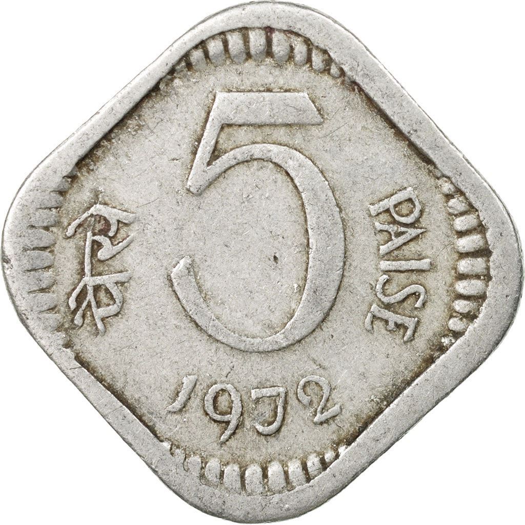 India | 5 Paise Coin | Ashoka Lion | Km:18 | 1972 - 1984