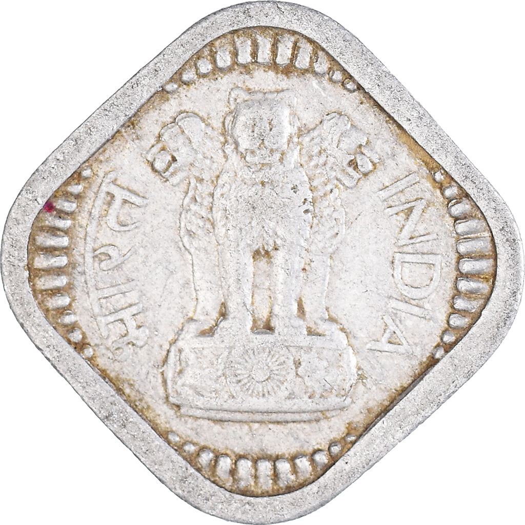 India | 5 Paise Coin | Ashoka lion | Km:18.1 | 1967