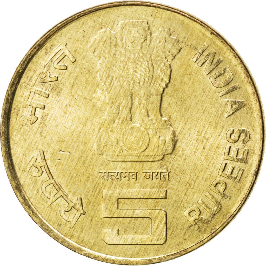 India | 5 Rupees Coin | Commonwealth Games | Km:391 | 2010