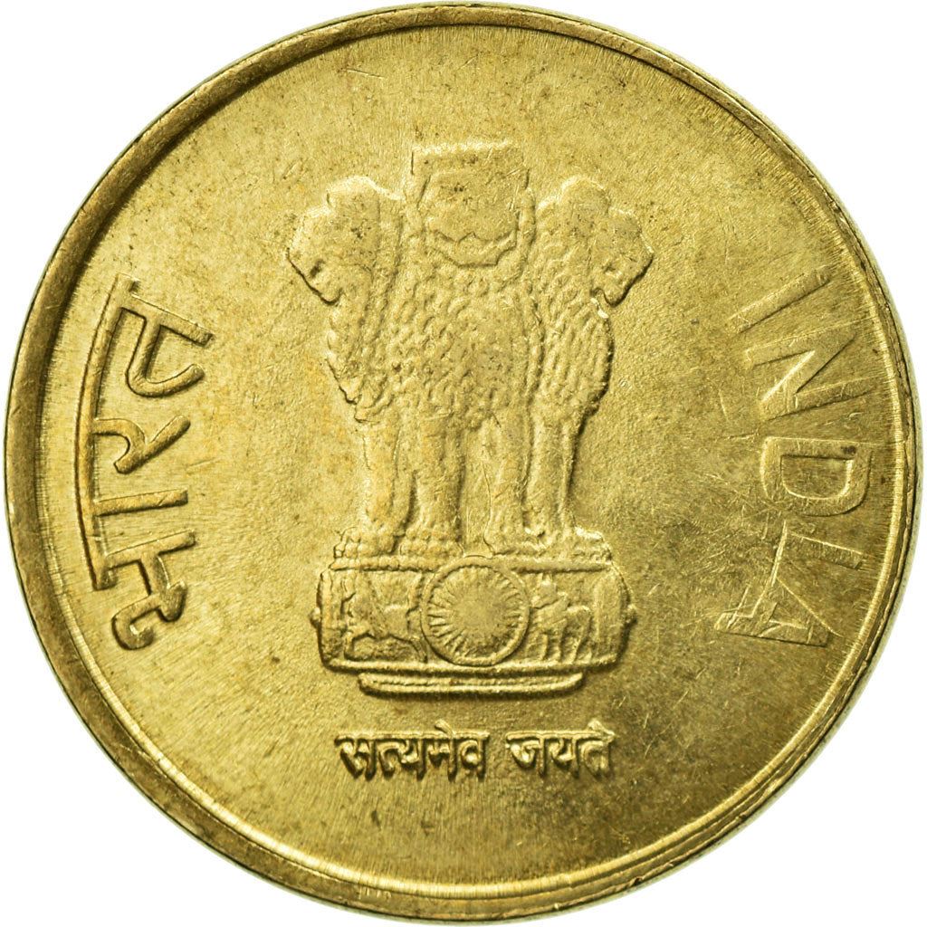 India | 5 Rupees Coin | Lotus flowers | Km:399 | 2011 - 2019