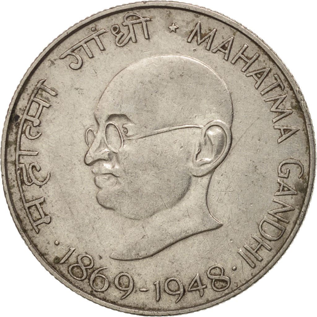 India | 50 Paise Coin | Gandhi | Km:59 | 1969