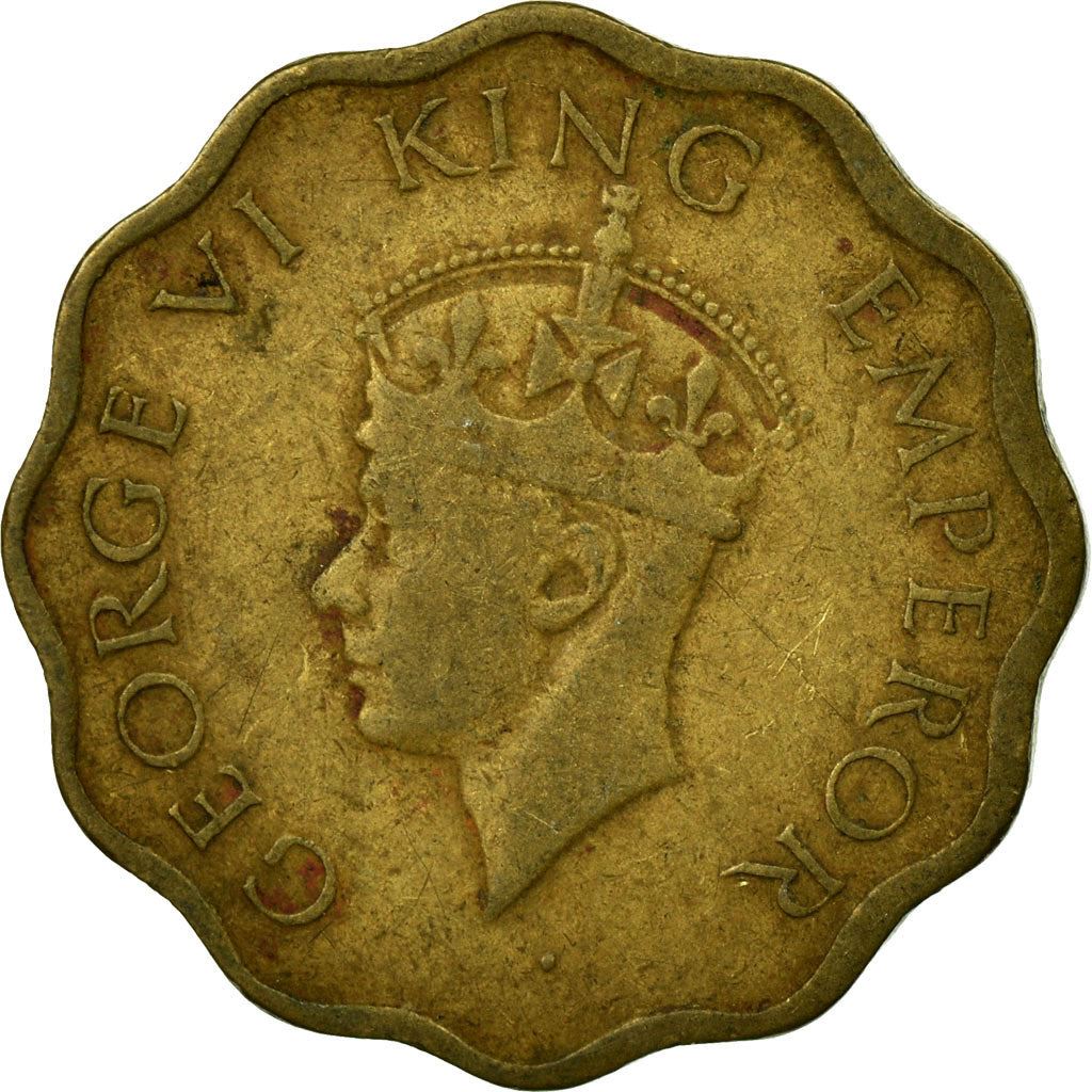 India - British | 1 Anna Coin | King George VI | Km:537A | 1942 - 1944