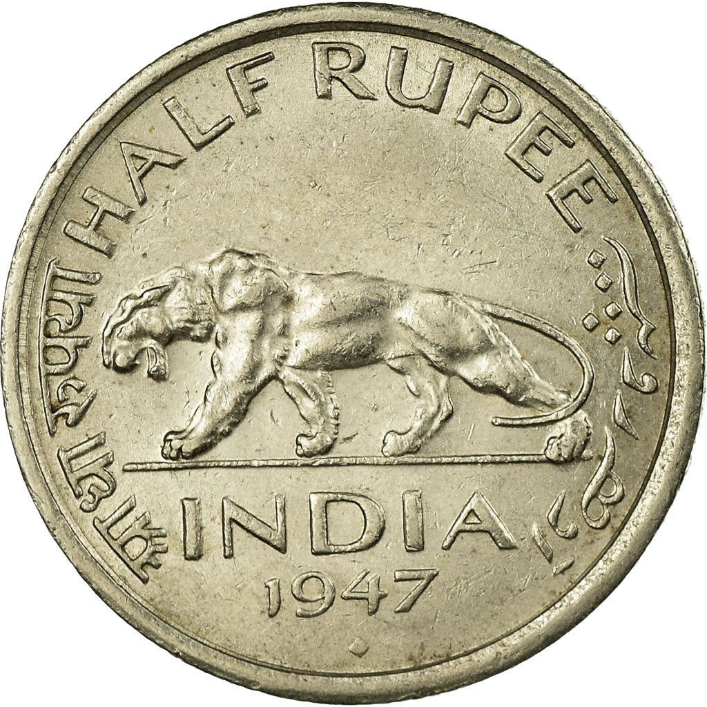 India - British | 1/2 Rupee Coin | King George VI | Km:553 | 1946 - 1947